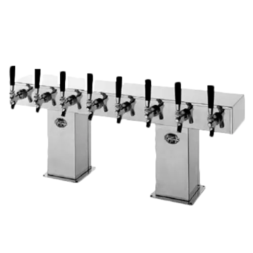 Perlick Corporation 4006-10BPC2 Bridge Tee Draft Beer Tower, Countertop, Glycol-Cooled - 33-1/8"W x 15-9/16"H