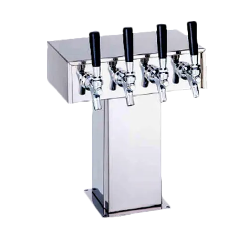 Perlick Corporation 4006-2B Tee Draft Beer Tower, Countertop, Glycol-Cooled - 9-1/8"W x 12-15/16"H