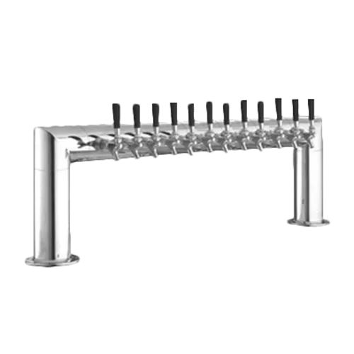 Perlick Corporation 4009-12B Pass-Thru Pipe Draft Beer Tower, Countertop, Glycol-Cooled - 46"W x 14"H