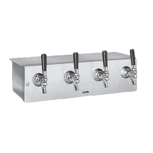 Perlick Corporation 4060A4B-BTM Space Saver Underbar Draft Beer Dispenser, Underbar, Glycol-Cooled - 21-1/8"W x 5-3/4"H Face