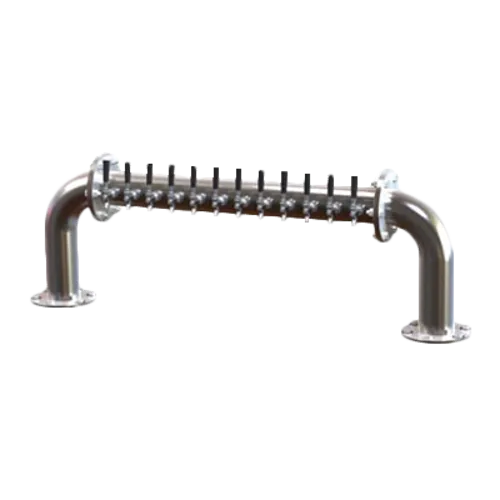 Perlick Corporation 4065-20 Pass-Thru Brew Pipe Draft Beer Tower, Countertop, Glycol-Cooled - 79-7/16"W x 20"H O.A.
