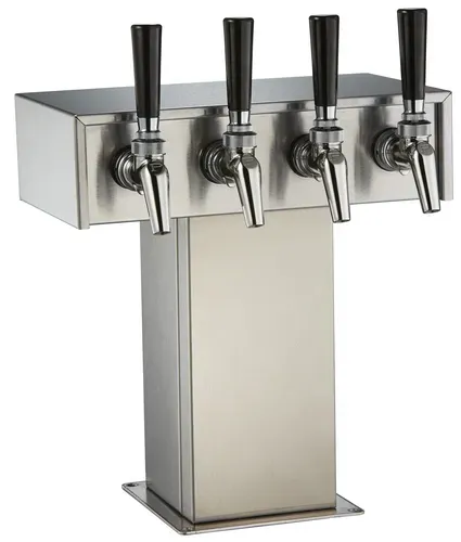 Perlick Corporation 69526W-4TT-R Tee Tower Style Wine Dispensing Kit - (4) Faucets