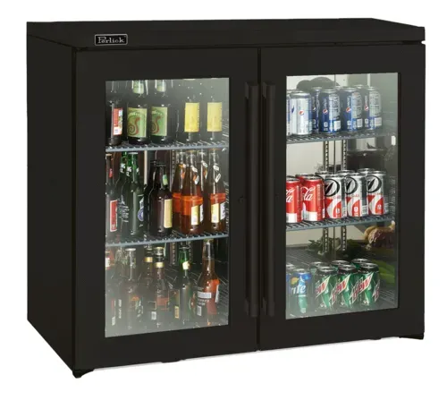 Perlick Perlick Corporation BBRN40 Silver 2 Solid Door Refrigerated Back Bar Storage Cabinet, 120 Volts