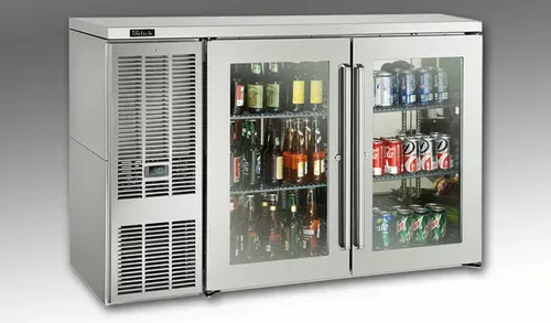 Perlick Perlick Corporation BBSN52 Silver 2 Solid Door Refrigerated Back Bar Storage Cabinet, 120 Volts
