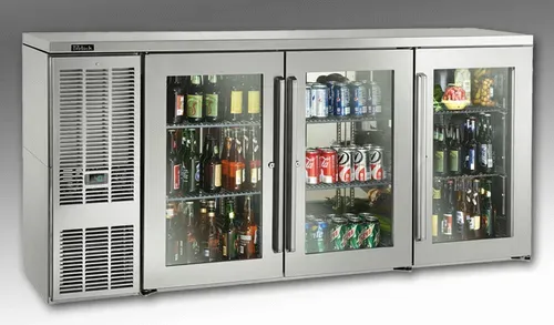 Perlick Perlick Corporation BBSN72 Silver 3 Solid Door Refrigerated Back Bar Storage Cabinet, 120 Volts