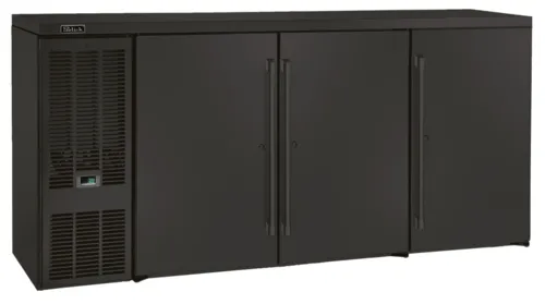 Perlick Perlick Corporation BBSN92 Silver 4 Solid Door Refrigerated Back Bar Storage Cabinet, 120 Volts