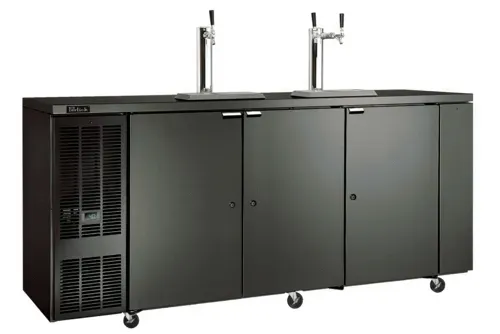 Perlick Perlick Corporation DDC92 3 Taps 1/2 Barrel Draft Beer Cooler - Stainless Steel, 4 Kegs Capacity, 120 Volts