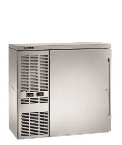 Perlick Perlick Corporation DZS36 Silver 2 Solid Door Refrigerated Back Bar Storage Cabinet, 120 Volts