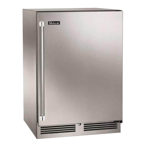 Perlick Corporation HC24RS 23.88'' 1 Section Undercounter Refrigerator with 1 Right Hinged Solid Door and Side / Rear Breathing Compressor Perlick Corporation HC24RS 23.88'' 1 Section Undercounter Refrigerator with 1 Right Hinged Solid Door and Side / Rear Breathing Compressor