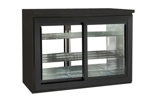 Perlick Perlick Corporation SDBR48 Silver 2 Glass Door Refrigerated Back Bar Storage Cabinet, 120 Volts