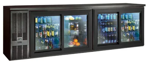 Perlick Perlick Corporation SDBS60 Silver 2 Glass Door Refrigerated Back Bar Storage Cabinet, 120 Volts
