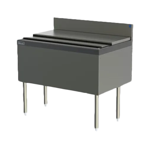 Perlick Corporation TSF48IC TSF Series Ice Chest, Stainless and Galvanized Steel with 145 lbs. Ice Capacity - 48"W x 24"D