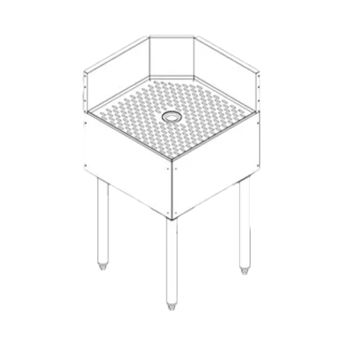 Perlick Perlick TS90TC TS Series Underbar Corner Angle Filler
