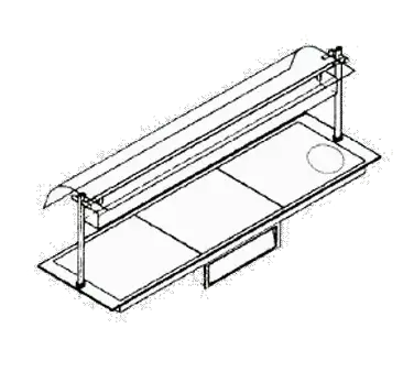 Piper Products D14050 Berkeley 18"W x 22"D Heated Shelf Food Warmer - 120 Volts / 550 Watts