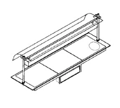 Piper Products D16050-HS Berkeley 26"W x 22"D Heated Shelf Food Warmer - 208 Volts / 2150 Watts