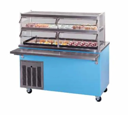 Piper Products R4-CI Four Pan Size Enclosed Base Cold Food Serving Counter