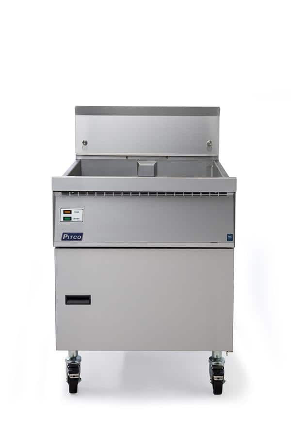 Pitco FBG24 Flat Bottom 5787 lb. Gas Floor Model Full Pot Fryer
