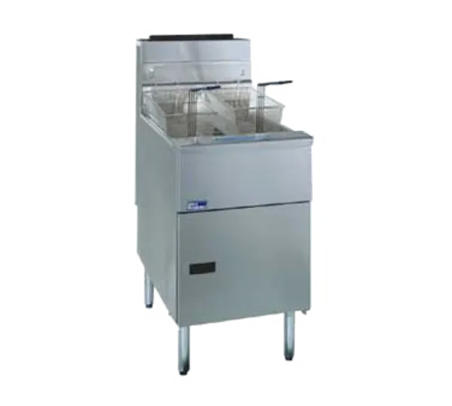 Pitco Pitco SG18-S Solstice Series 51 - 90 lb. Gas Floor Model Full Pot Fryer with Millivolt Controls - 140,000 BTU (Sale)