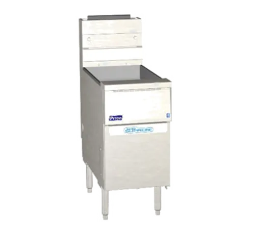 Pitco SSH55 Solstice Supreme™ 15 - 50 lb. Gas Floor Model Full Pot Fryer with Solid State Controls - 80,000 BTU