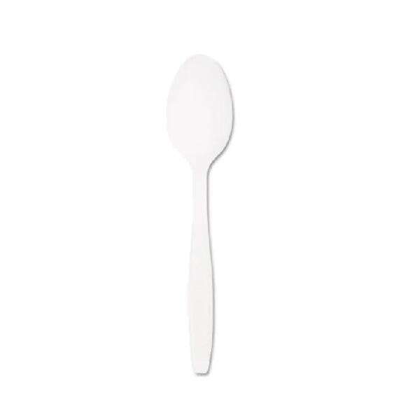 Plastic Spoon, White, Heavy Weight, 100/PK