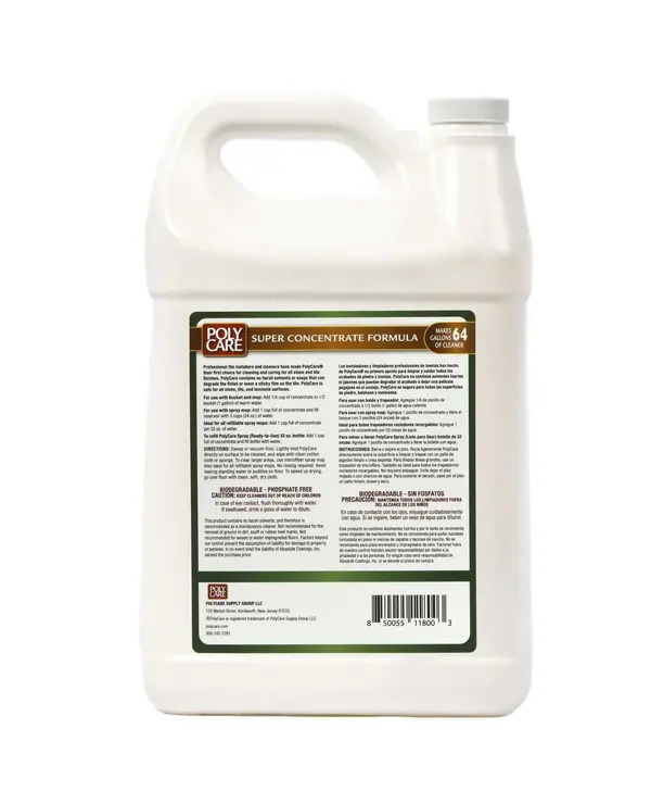 Polycare PolyCare Stone & Tile Floor Cleaner Super Concentrate - 128 Fl Oz 