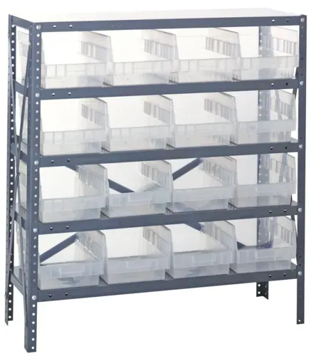 Quantum Food Service 1839-208CL Shelving Unit, Solid Flat