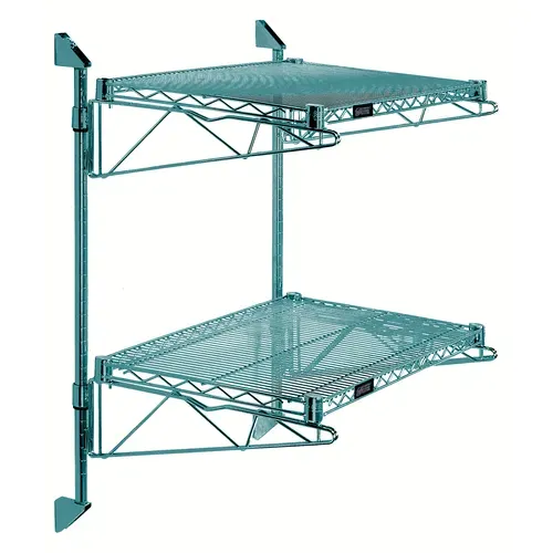 Quantum Food Service WC34-CB2142P Cantilever Double Shelf Post Wall Mount