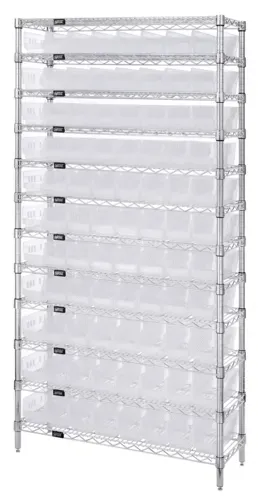 Quantum Food Service WR12-105CL Shelf Wire Shelving Unit