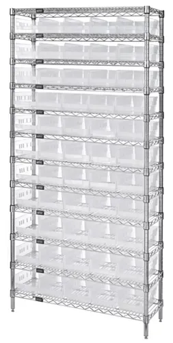 Quantum Food Service WR12-106CL Shelf Wire Shelving Unit