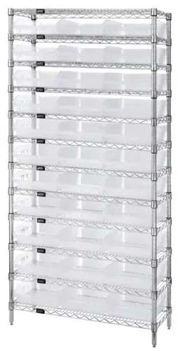 Quantum Food Service WR12-109CL Shelf Wire Shelving Unit