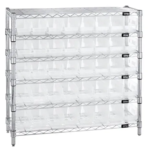 Quantum Food Service WR6-36-1236-101CL Shelf Wire Shelving Unit