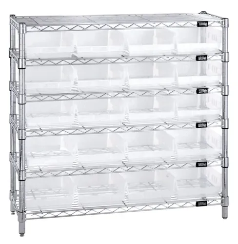 Quantum Food Service WR6-36-1236-107CL Shelf Wire Shelving Unit