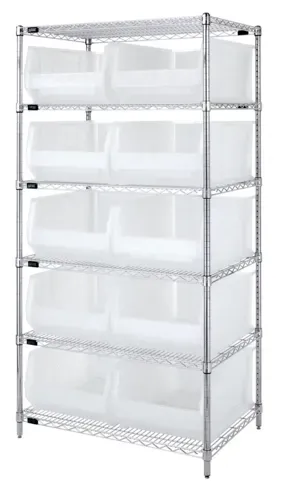 Quantum Food Service WR6-954CL Shelf Wire Shelving Unit