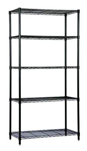 Quantum Food Service WR63-1824BK-5 NSF Shelf Wire Shelving Unit