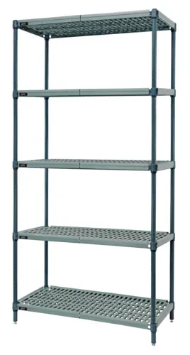 Quantum Food Service WR74-2136WPM-5 Shelving Unit, Plastic with Metal Post