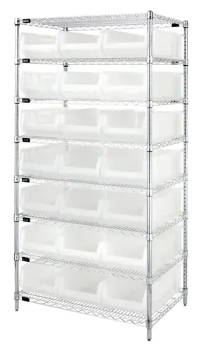 Quantum Food Service WR8-952CL Shelf Wire Shelving Unit