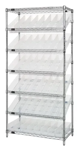 Quantum Food Service WRS-7-103CL NSF Shelf Wire Shelving Unit
