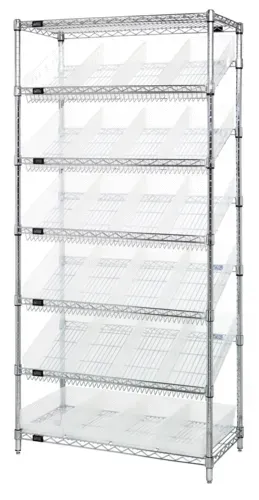 Quantum Food Service WRS-7-108CL NSF Shelf Wire Shelving Unit