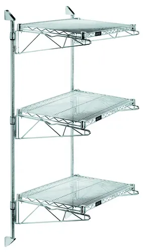 Quantum Food Service WC54-CB2442C Cantilever Single Shelf Post Wall Mount