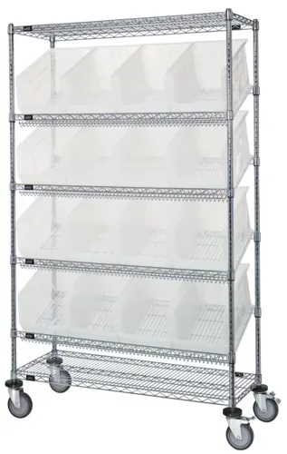 Quantum Food Service WRCSL6-74-1848-260CL Slanted Shelf Cart