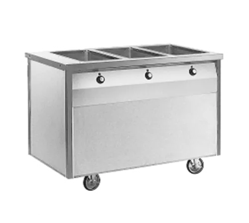 Randell Randell RAN HTD-3 (3) 12" x 20" Hot Food Wells Electric Hot Food Serving Counter with Thermostatic Controls, 120 Volts