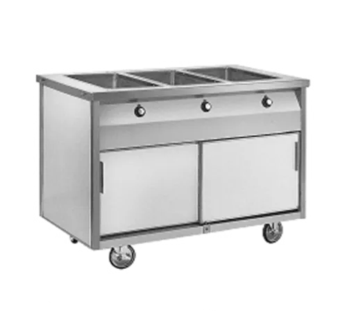 Randell Randell RAN HTD-4B (4) 12" x 20" Hot Food Wells Electric Hot Food Serving Counter with Thermostatic Controls, 120 Volts