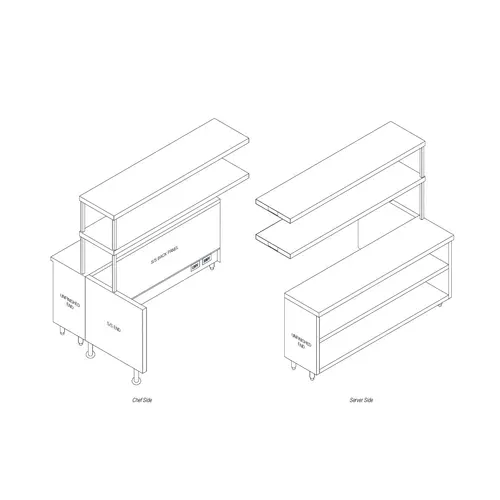 Randell Randell RCC-97.5 Modular Chef Service Counter