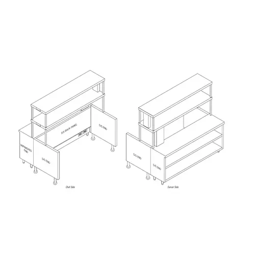 Randell Randell RCR-52.5 Modular Chef Service Counter