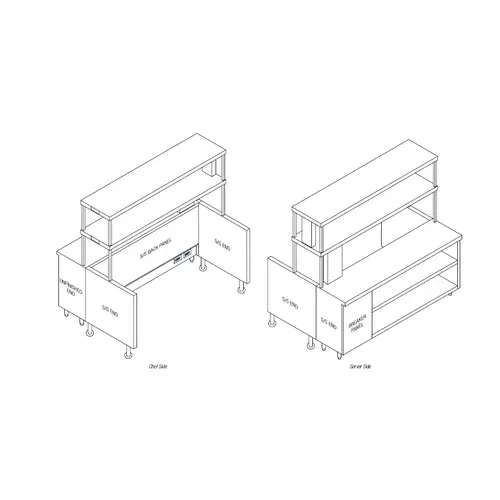 Randell Randell RCRBP-82.5 Modular Chef Service Counter