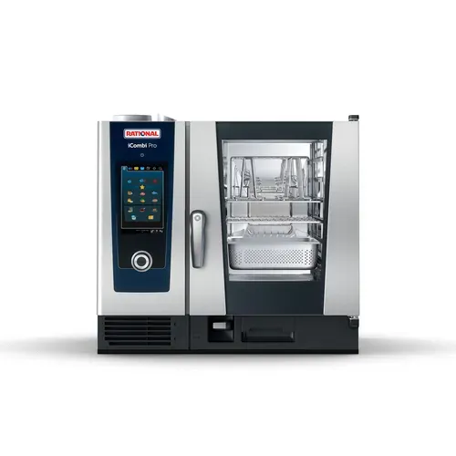 Rational ICP 6-HALF E 480V 3 PH (LM100BE) Half Size Electric Combi Oven with Controls -