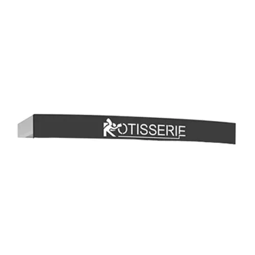Rotisol USA 1400BDE Roof  with illuminated "Rotisserie" sign
