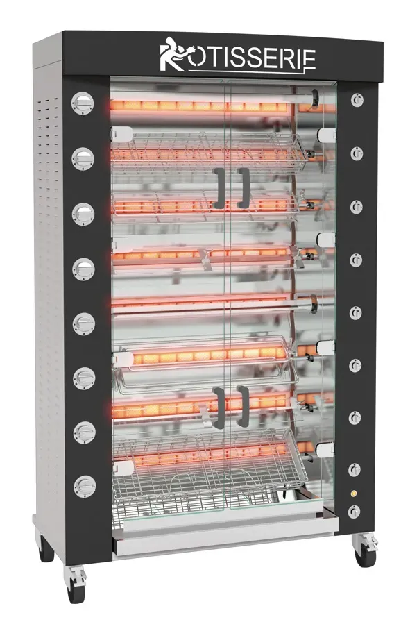 Rotisol USA Rotisol USA FB1160-8G-SSP FlamBoyant Infrared Rotisserie Oven