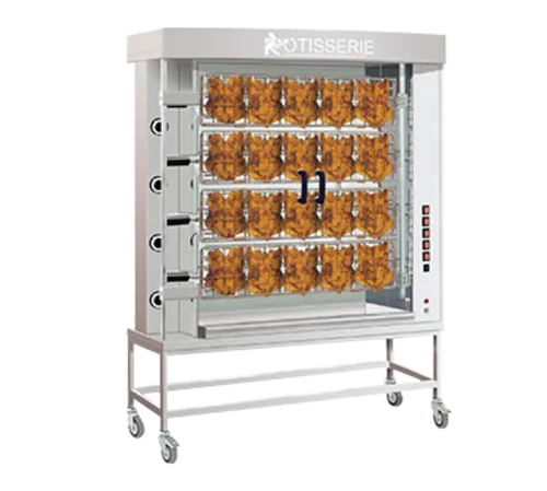 Rotisol USA FFS1425-4G-SS FauxFlame™ SPATCHCOCK Rotisserie Oven