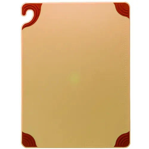 San Jamar CBG182412BR Saf-T-Grip® Cutting Board